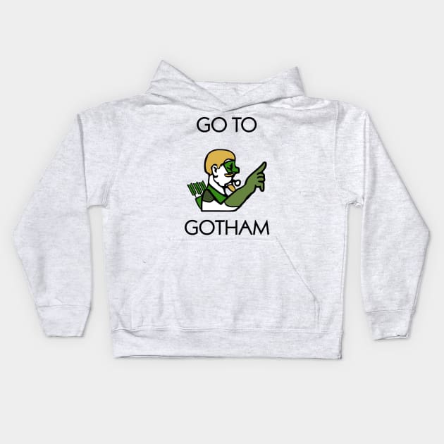 Go to Gotham Kids Hoodie by Jawes